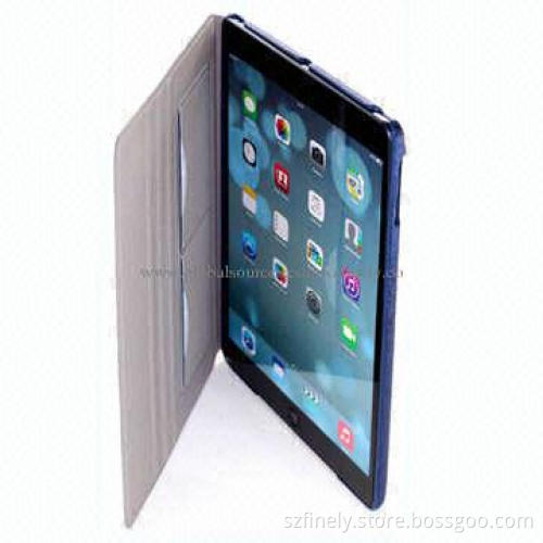 Double-side leather case for iPad Air, ultra-thin style, card insert function, various colors